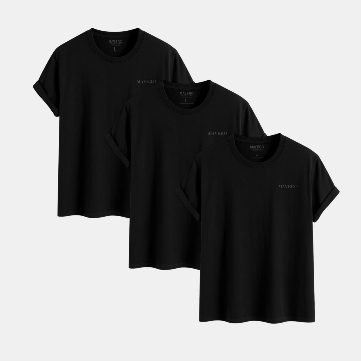 Mavero Muška Majica Set 3 kom L25M47